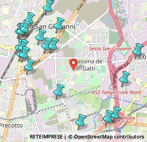 Mappa Via Fratelli di Dio, 20099 Sesto San Giovanni MI, Italia (1.403)