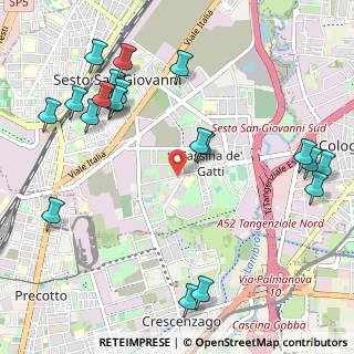 Mappa Via F.lli Di Dio Via Marx, 20099 Sesto San Giovanni MI, Italia (1.307)