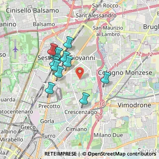 Mappa Via F.lli Di Dio Via Marx, 20099 Sesto San Giovanni MI, Italia (1.50167)