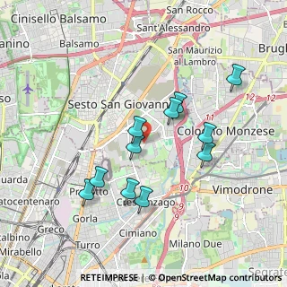 Mappa Via F.lli Di Dio Via Marx, 20099 Sesto San Giovanni MI, Italia (1.68455)