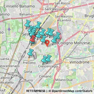 Mappa Via F.lli Di Dio Via Marx, 20099 Sesto San Giovanni MI, Italia (1.41)