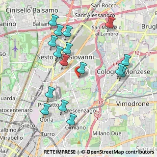 Mappa Via F.lli Di Dio Via Marx, 20099 Sesto San Giovanni MI, Italia (2.10938)