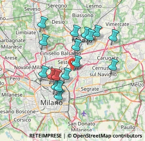 Mappa Via Fratelli di Dio, 20099 Sesto San Giovanni MI, Italia (6.41471)