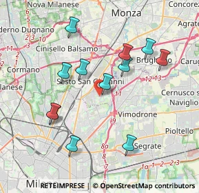 Mappa Via Fratelli di Dio, 20099 Sesto San Giovanni MI, Italia (3.7075)