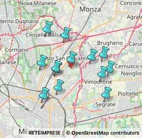 Mappa Via Fratelli di Dio, 20099 Sesto San Giovanni MI, Italia (3.19154)