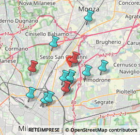 Mappa Via Fratelli di Dio, 20099 Sesto San Giovanni MI, Italia (3.36786)