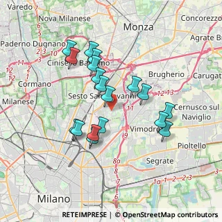 Mappa Via F.lli Di Dio Via Marx, 20099 Sesto San Giovanni MI, Italia (3.20667)