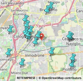 Mappa Via L. pirandello, 20093 Cologno Monzese MI, Italia (2.2085)