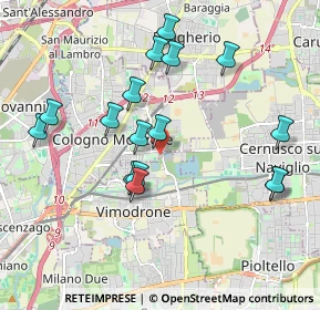 Mappa Via L. pirandello, 20093 Cologno Monzese MI, Italia (1.91875)