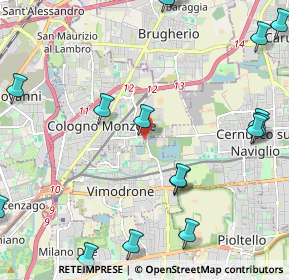 Mappa Via L. pirandello, 20093 Cologno Monzese MI, Italia (2.965)