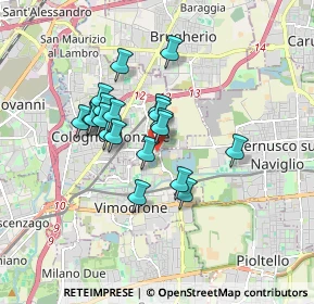 Mappa Via L. pirandello, 20093 Cologno Monzese MI, Italia (1.3245)