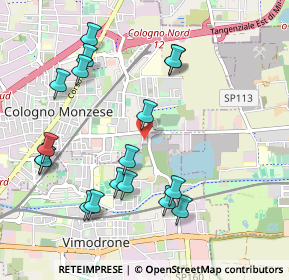 Mappa Via L. pirandello, 20093 Cologno Monzese MI, Italia (1.09167)