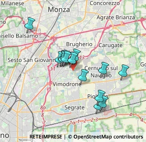 Mappa Via L. pirandello, 20093 Cologno Monzese MI, Italia (2.77714)