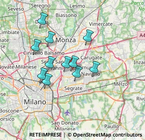 Mappa Via L. pirandello, 20093 Cologno Monzese MI, Italia (5.70455)