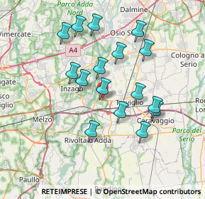 Mappa Via Antonio Meucci, 24045 Fara Gera d'Adda BG, Italia (6.70375)