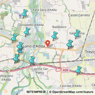 Mappa Via Antonio Meucci, 24045 Fara Gera d'Adda BG, Italia (2.59538)