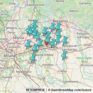 Mappa Via Antonio Meucci, 24045 Fara Gera d'Adda BG, Italia (10.741)