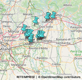 Mappa Via Antonio Meucci, 24045 Fara Gera d'Adda BG, Italia (9.13333)