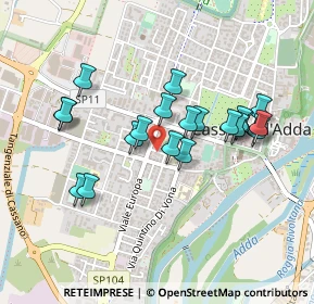 Mappa Corso Europa, 20062 Cassano d'Adda MI, Italia (0.406)