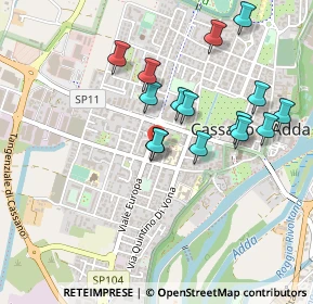 Mappa Corso Europa, 20062 Cassano d'Adda MI, Italia (0.438)