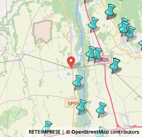 Mappa Via San Giacomo, 13030 Ghislarengo VC, Italia (6.27)