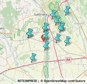 Mappa Via San Giacomo, 13030 Ghislarengo VC, Italia (6.02286)