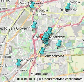 Mappa Viale Piemonte, 20096 Cologno Monzese MI, Italia (1.4025)