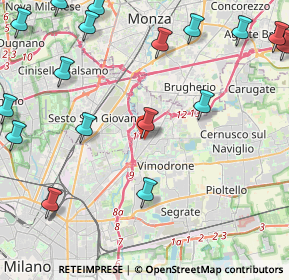 Mappa Viale Piemonte, 20096 Cologno Monzese MI, Italia (6.4555)