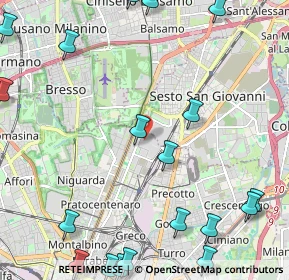 Mappa Viale Sarca, 20100 Milano MI, Italia (3.286)