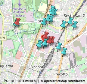 Mappa Viale Sarca, 20100 Milano MI, Italia (0.8135)