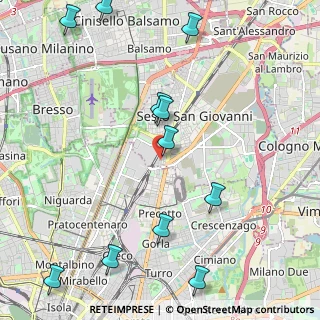 Mappa Via Eugenio Villoresi, 20099 Sesto San Giovanni MI, Italia (2.67818)
