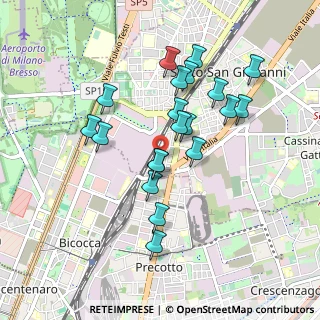 Mappa Via Eugenio Villoresi, 20099 Sesto San Giovanni MI, Italia (0.8315)