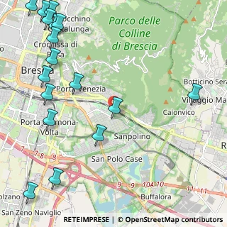 Mappa Via Iacopo Gussago, 25124 Brescia BS, Italia (3.17882)