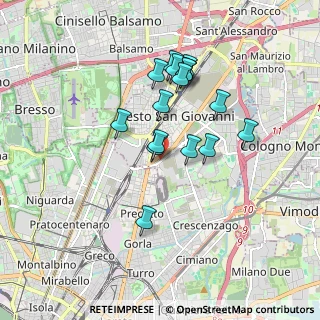 Mappa Via Guglielmo Oberdan, 20099 Sesto San Giovanni MI, Italia (1.535)