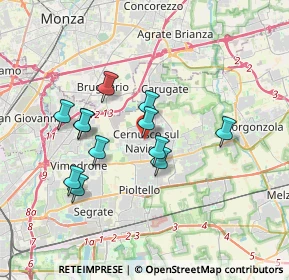 Mappa Via Giovanni Bourdillon, 20063 Cernusco sul Naviglio MI, Italia (3.075)