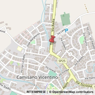 Mappa Via Vittorio Veneto, 87, 36043 Camisano Vicentino, Vicenza (Veneto)