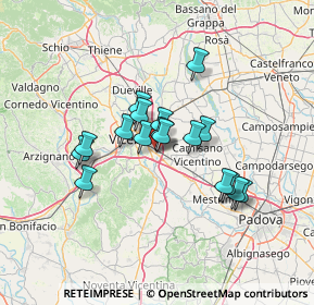 Mappa Via degli Avieri, 36040 Torri di Quartesolo VI, Italia (10.36471)