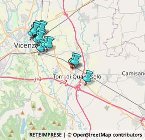 Mappa Via degli Avieri, 36040 Torri di Quartesolo VI, Italia (4.07813)