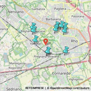 Mappa Via I Maggio, 20010 Pregnana Milanese MI, Italia (1.61667)
