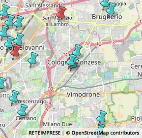 Mappa Via Montello, 20093 Cologno Monzese MI, Italia (3.1265)