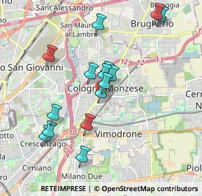 Mappa Via Montello, 20093 Cologno Monzese MI, Italia (1.76333)