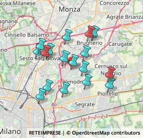 Mappa Via Montello, 20093 Cologno Monzese MI, Italia (3.05824)