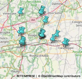 Mappa Via Muzza, 20062 Cassano d'Adda MI, Italia (6.1755)