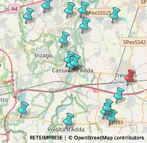 Mappa Via Muzza, 20062 Cassano d'Adda MI, Italia (4.89059)