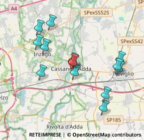 Mappa Piazza del Popolo, 20062 Cassano d'Adda MI, Italia (3.72308)