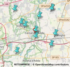 Mappa Piazza del Popolo, 20062 Cassano d'Adda MI, Italia (4.09909)