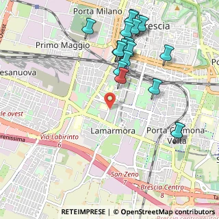 Mappa Via Rodi, 25124 Brescia BS, Italia (1.147)
