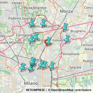 Mappa Via Monte San Michele, 20099 Sesto San Giovanni MI, Italia (4.02857)