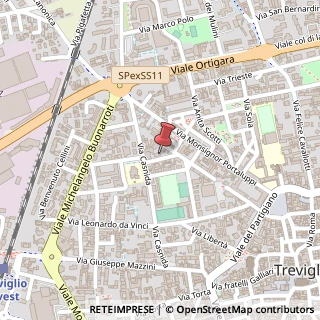 Mappa Via Leonardo Da Vinci, 24047 Treviglio BG, Italia, 24047 Treviglio, Bergamo (Lombardia)