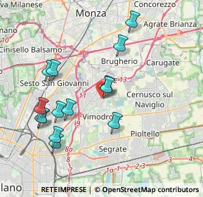 Mappa Via Antonio Meucci, 20093 Cologno Monzese MI, Italia (3.89643)